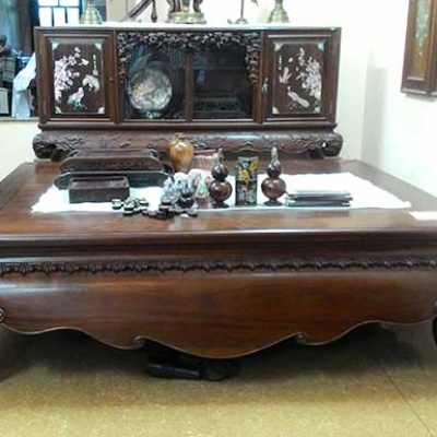Sập gỗ gụ cổ liền dạ